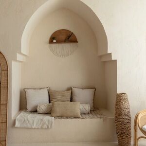 Macrame Wooden Half moon Walk Decor